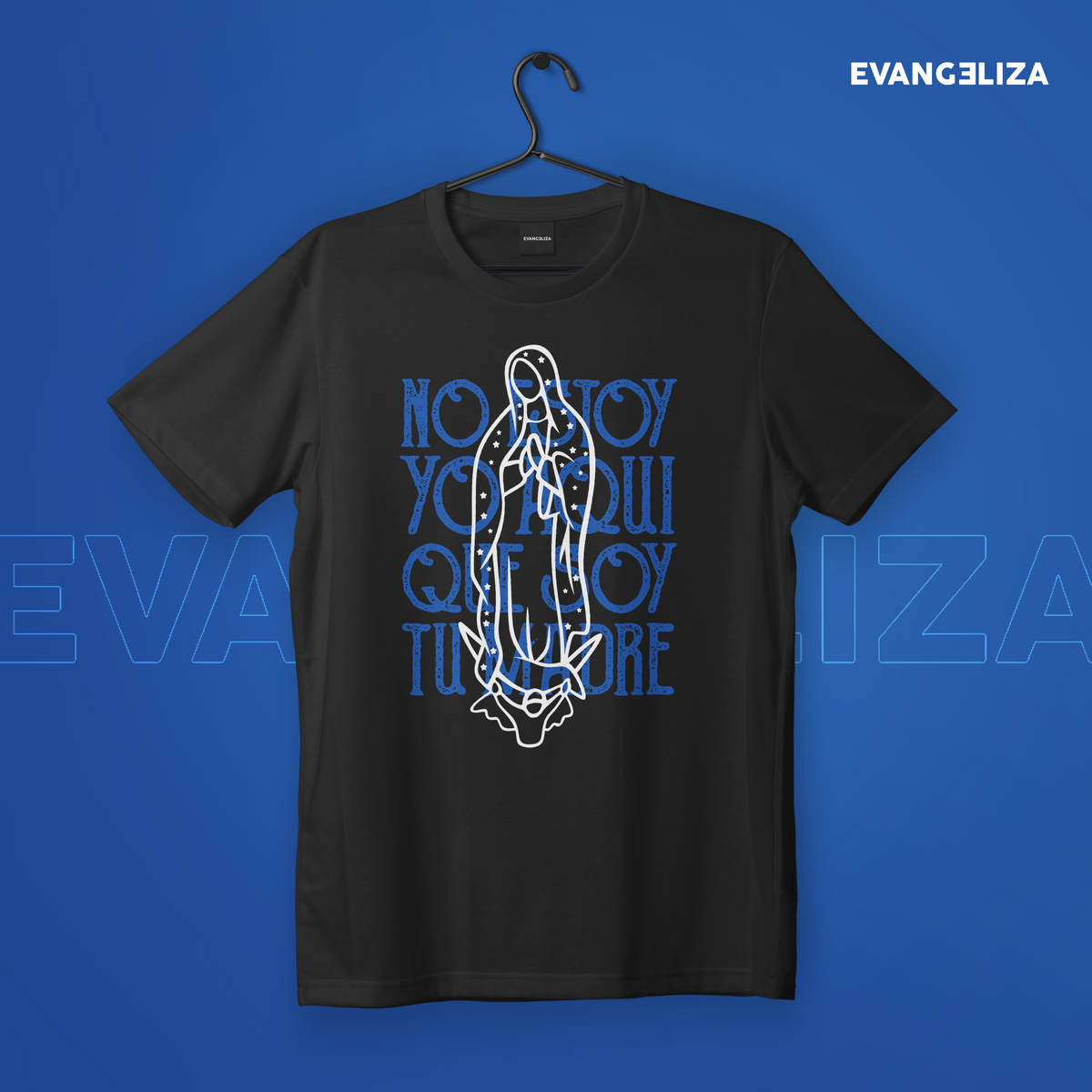 Playera " ¿No estoy yo aquí que soy tu madre?" Azul