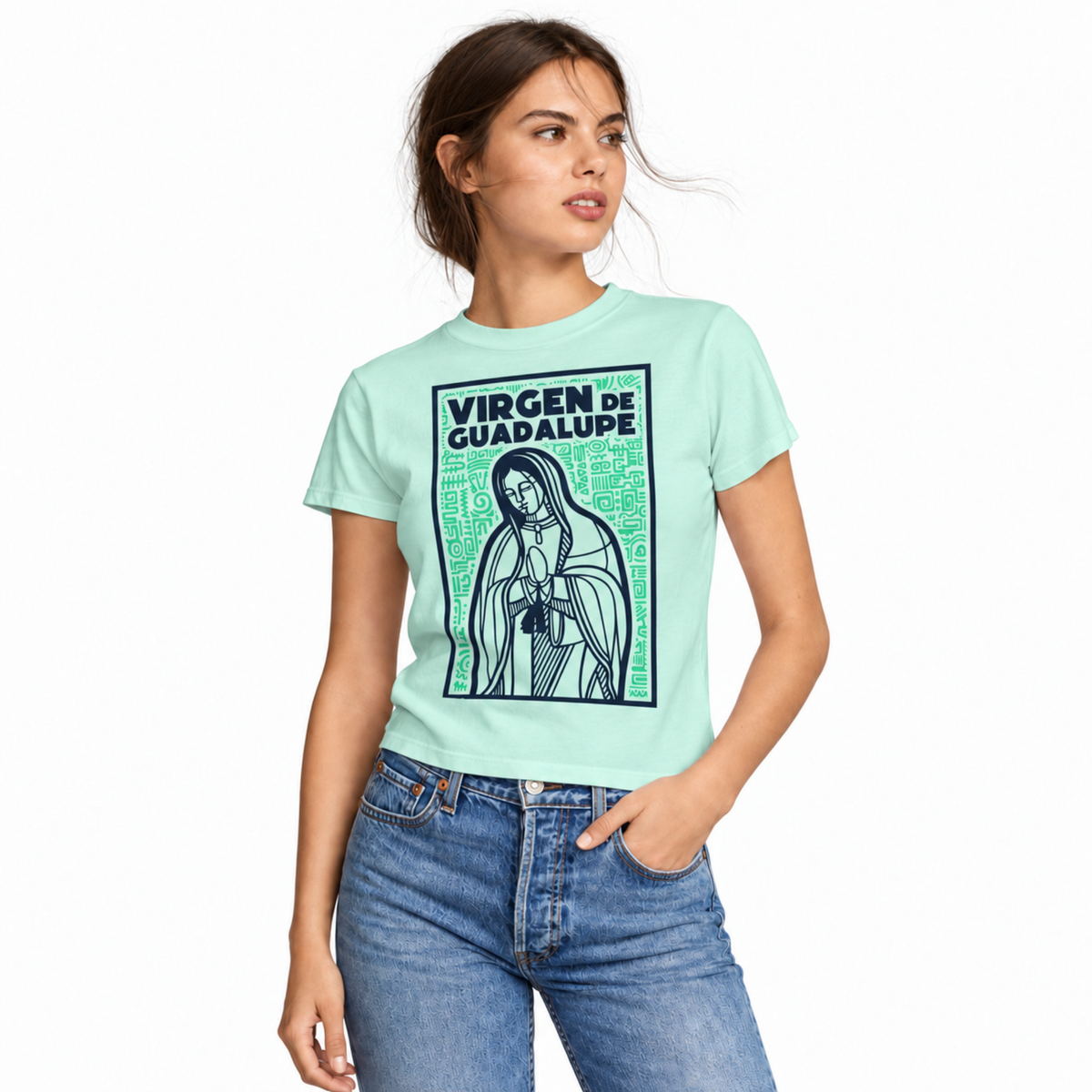 Playera Virgen Menta